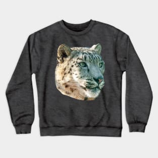 Profile of a Snow Leopard Crewneck Sweatshirt